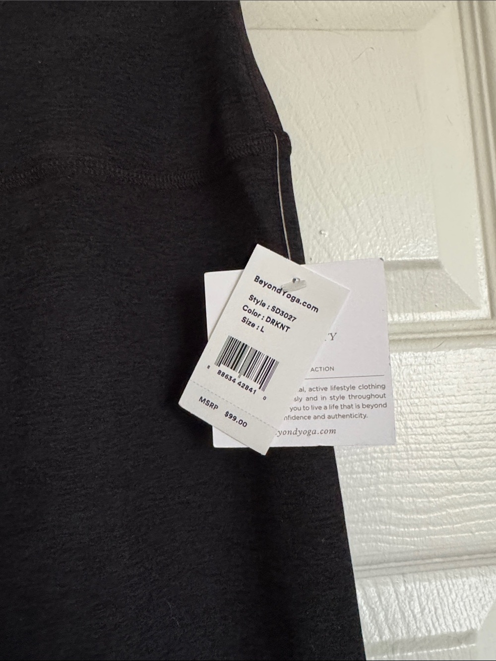 NWT Beyond Yoga Leggings - Black Spacedye - Picture 4 of 5